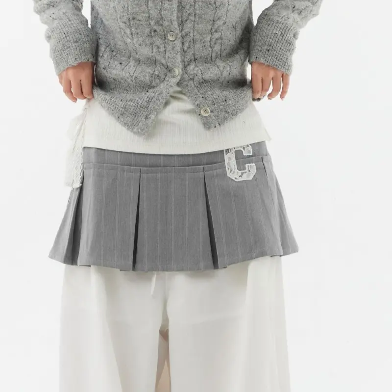 Crying Center Casual Short Skirts Women's-4