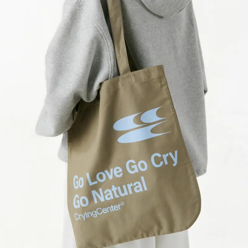 Crying Center Fabric Shoulder Bag Regular Unisex Multicolor-20