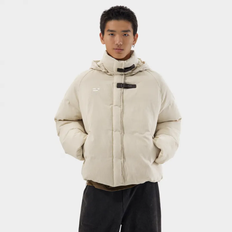 Crying Center Puffer Jackets Unisex Cream White-6