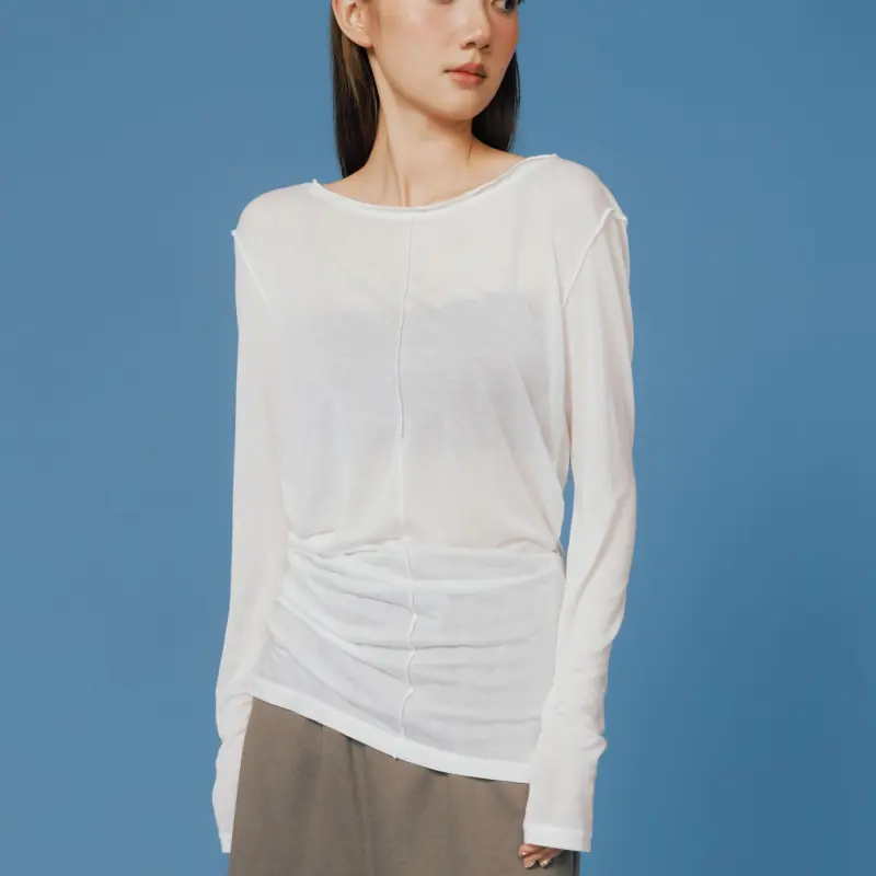 Crying Center Regular T Shirt Women's White-3
