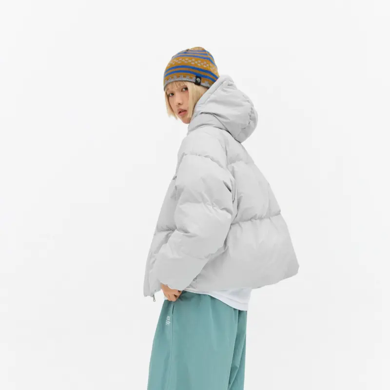 Crying Center Down Jacket Unisex Glacier Blue-4