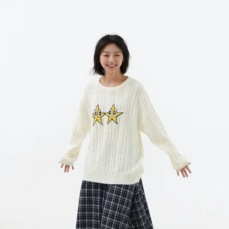 Crying Center Sweaters Unisex White-8