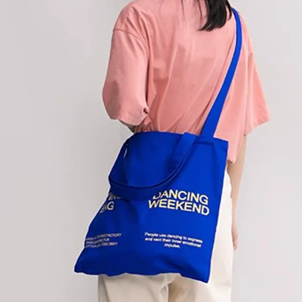 Crying Center Cotton Clutch Regular Unisex Electric Blue-4