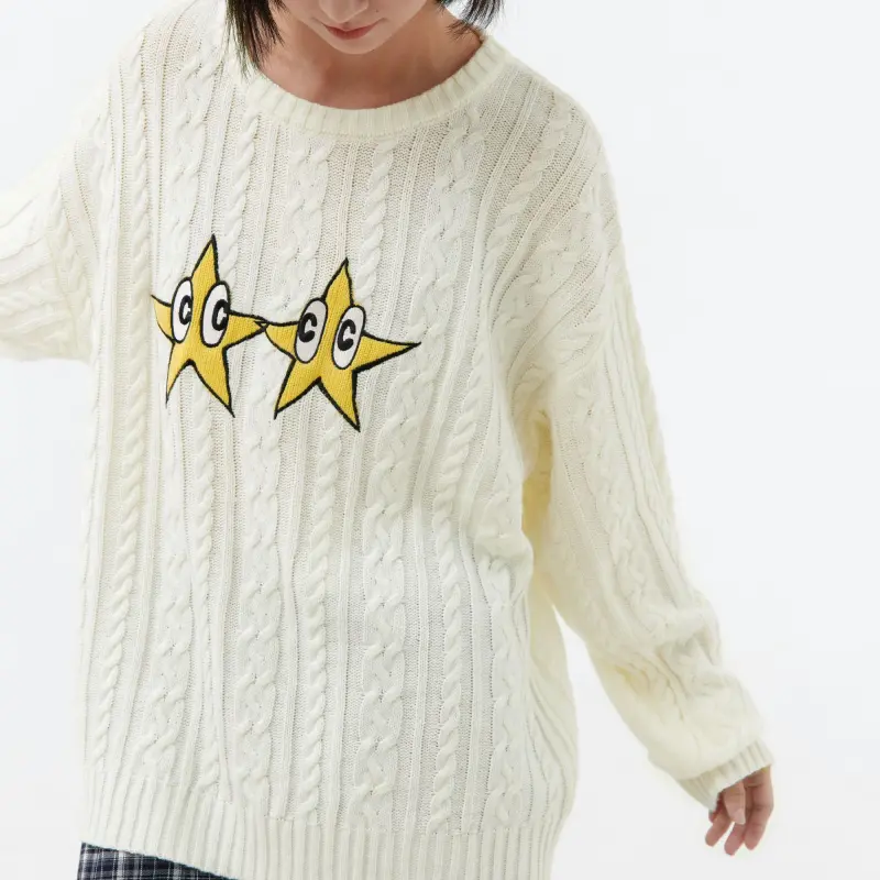 Crying Center Sweaters Unisex White-10