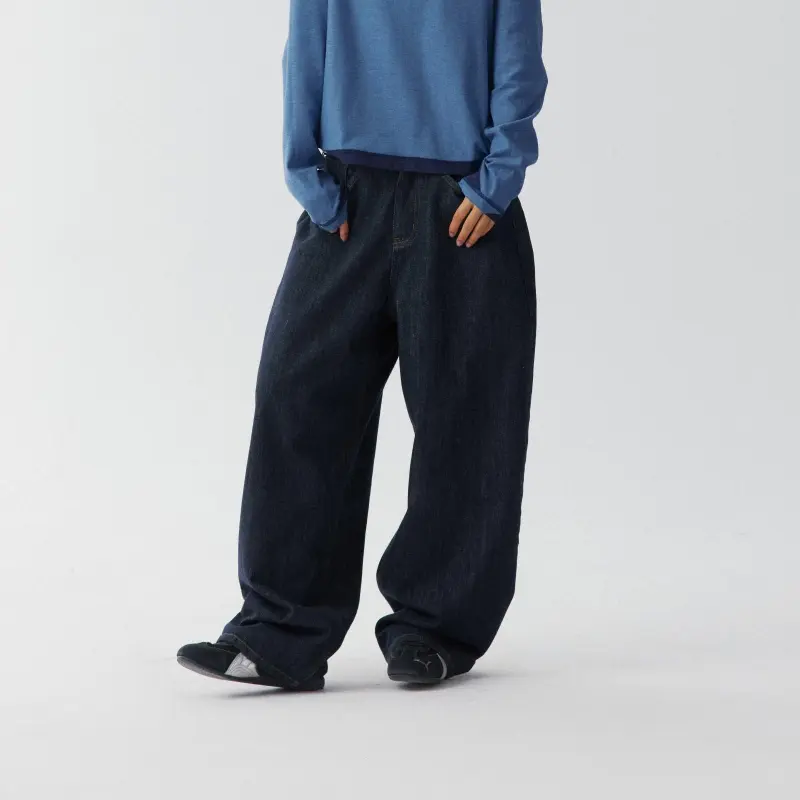 Crying Center Jeans Unisex Blue-5