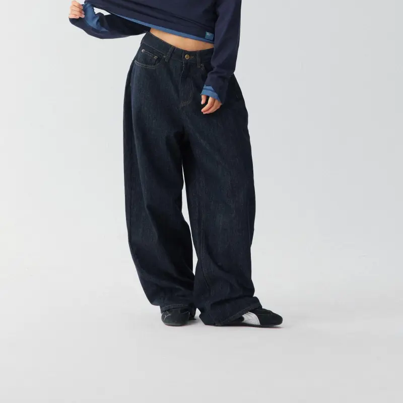 Crying Center Jeans Unisex Blue-4