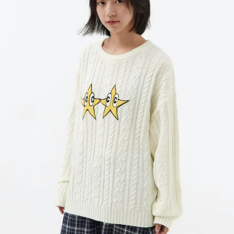 Crying Center Sweaters Unisex White-7