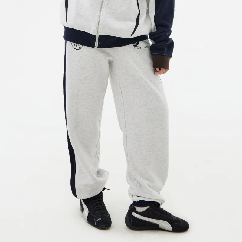 Crying Center Casual Pants Unisex Oat Gray-2