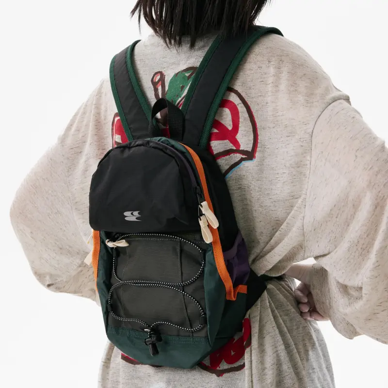 Crying Center Fabric Backpack Medium Size Unisex Multicolor-6