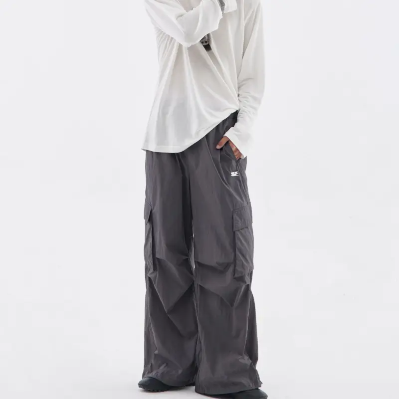 Crying Center Casual Pants Unisex Dark Gray-13