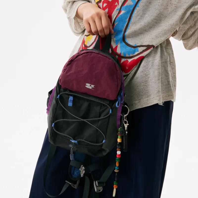 Crying Center Fabric Backpack Medium Size Unisex Multicolor-11