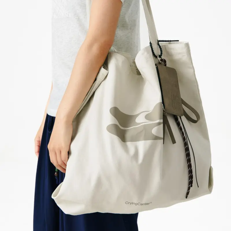 Crying Center Canvas Tote Canvas Bag, Handbag, Shoulder Bag Medium Size Women's Multicolor-4