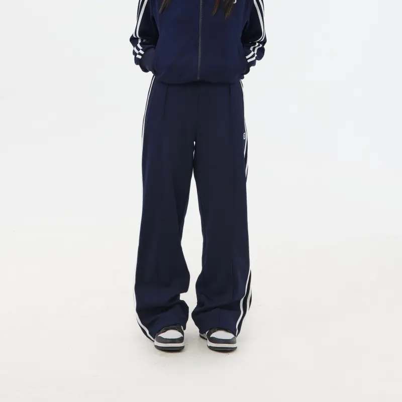 Crying Center Casual Pants Unisex Navy Blue-5