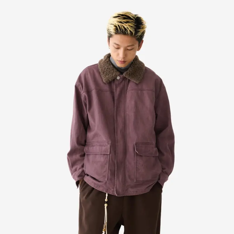 Crying Center Jackets Unisex Smoke Purple-3