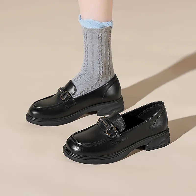 JOSINY Loafers 3cm Women's Black-1