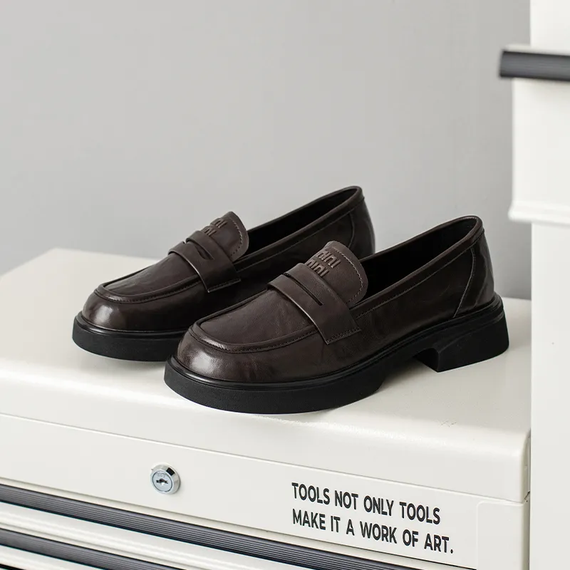 JOSINY Loafers 3.5cm Women's Brown-3