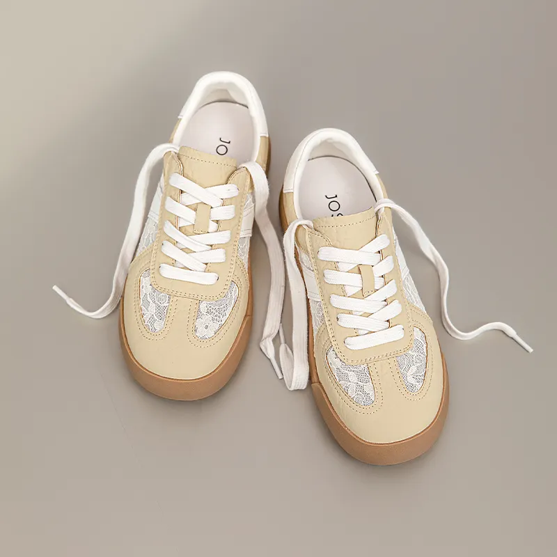 JOSINY Low Top Casual Shoes Women's Yellow-1