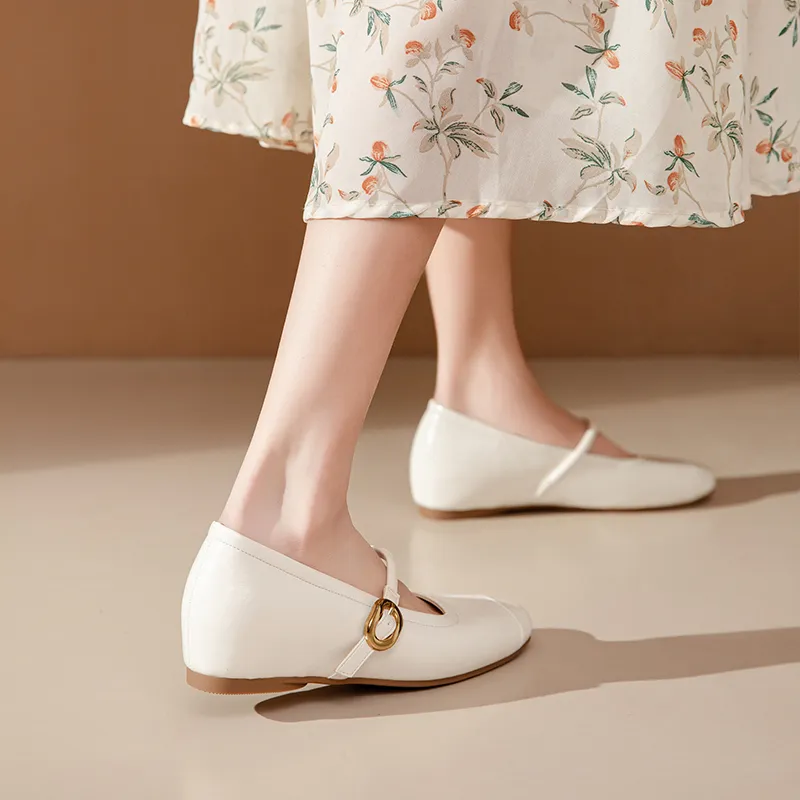 JOSINY Casual Single Shoes Women's Ecru-3