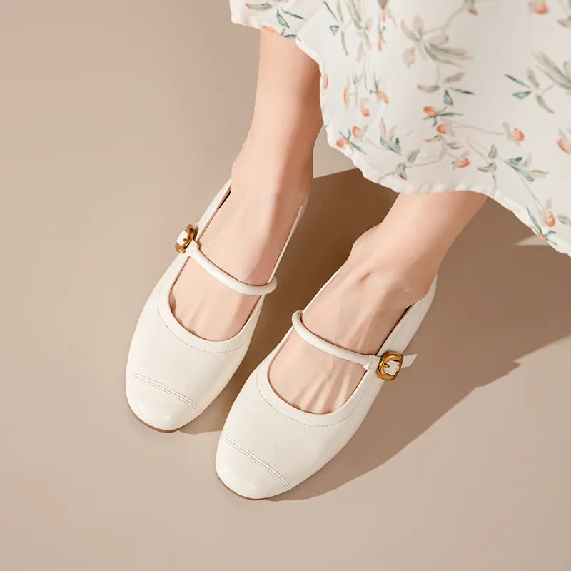 JOSINY Casual Single Shoes Women's Ecru-4