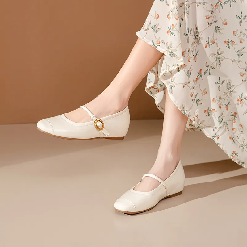 JOSINY Casual Single Shoes Women's Ecru-2