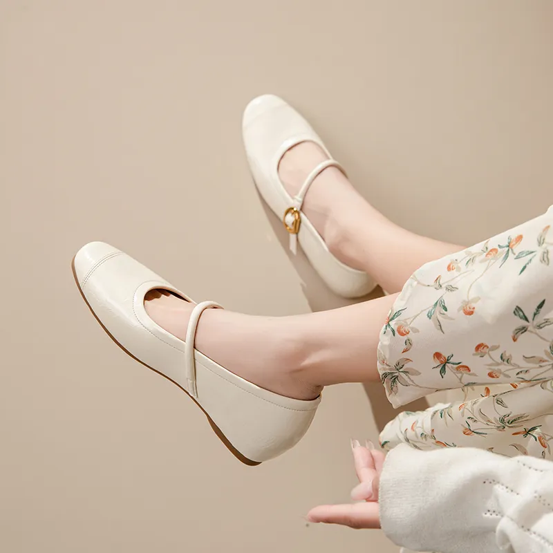 JOSINY Casual Single Shoes Women's Ecru-1
