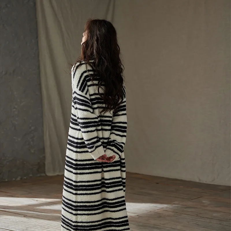 Redu Nightgown Women's Black White-6