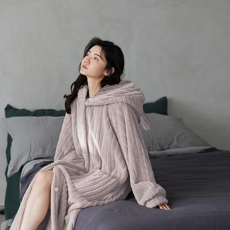 Redu Pajama Robe Women's Light Purple-3