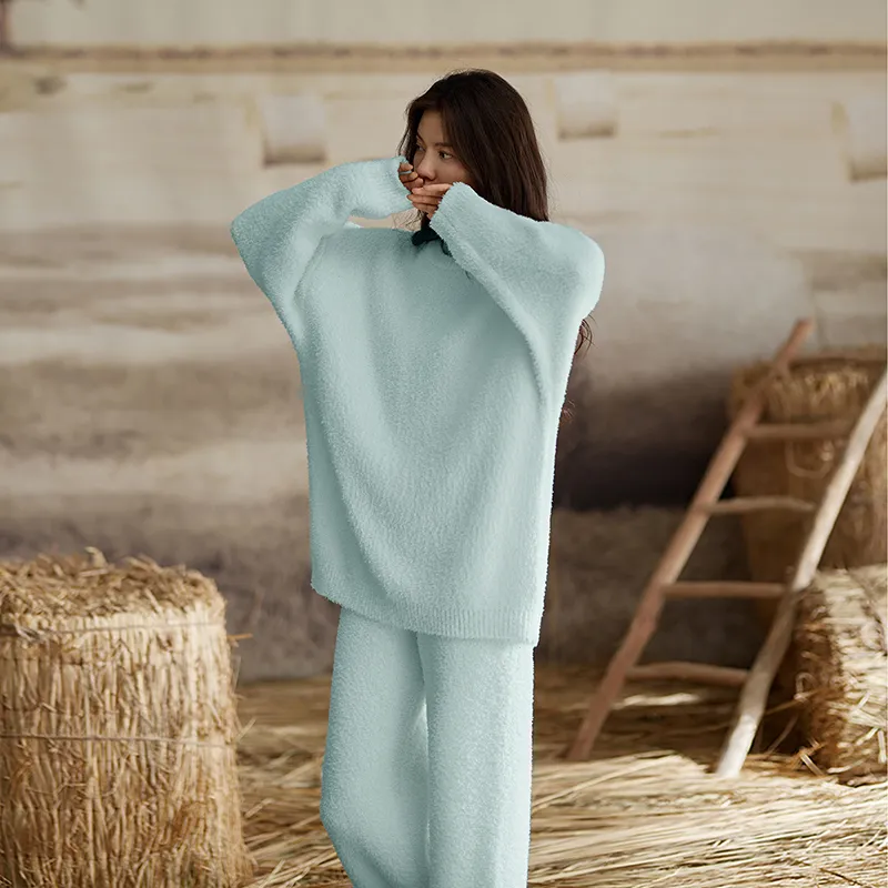 Redu Pajama Set Women's Light Blue-6
