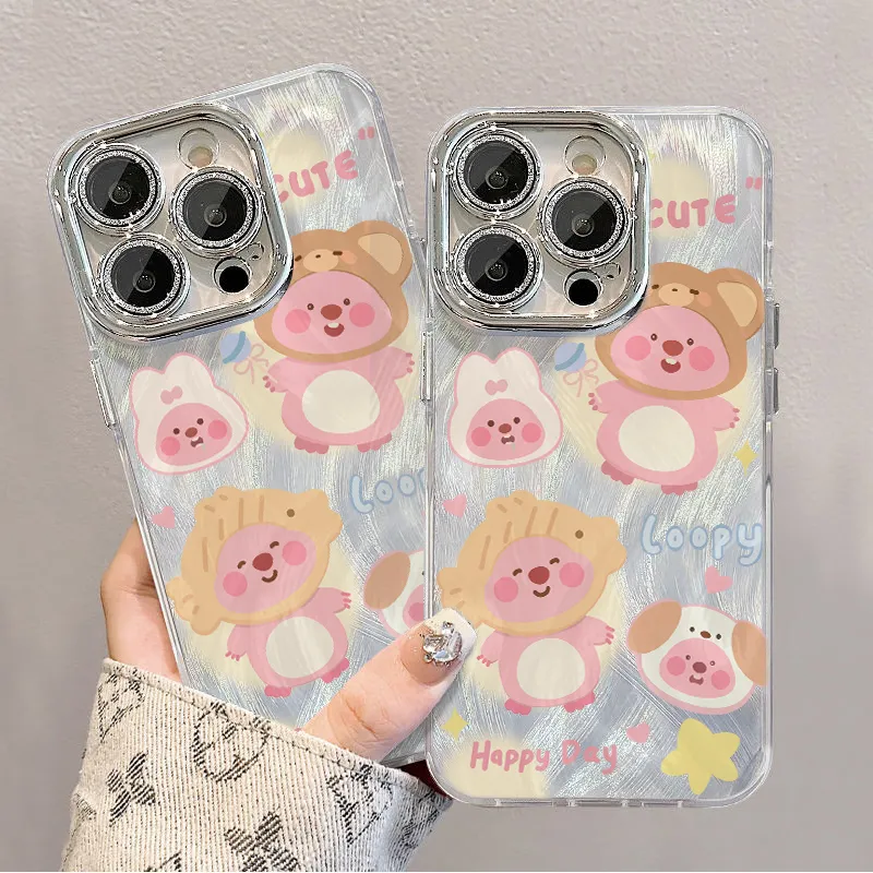 XIANGRIKE TPU Material Four Beaver Phone Case Compatible With IPhone 15/14 Plus/13/12/11/15 Pro Max/XS/XR/XS Max/8 Plus-5