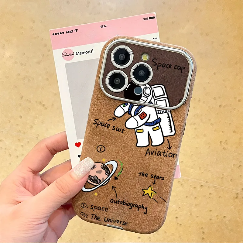 KESHIXIONG TPU Material Astronaut Phone Case Compatible With IPhone 15/14 Plus/13/12/11/15 Pro Max/XS/XR/XS Max/8 Plus-2