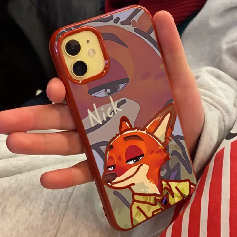 XIANGRIKE TPU Material Fox Mr. Phone Case Compatible With IPhone 15/14 Plus/13/12/11/15 Pro Max/XS/XR/XS Max/8 Plus-1