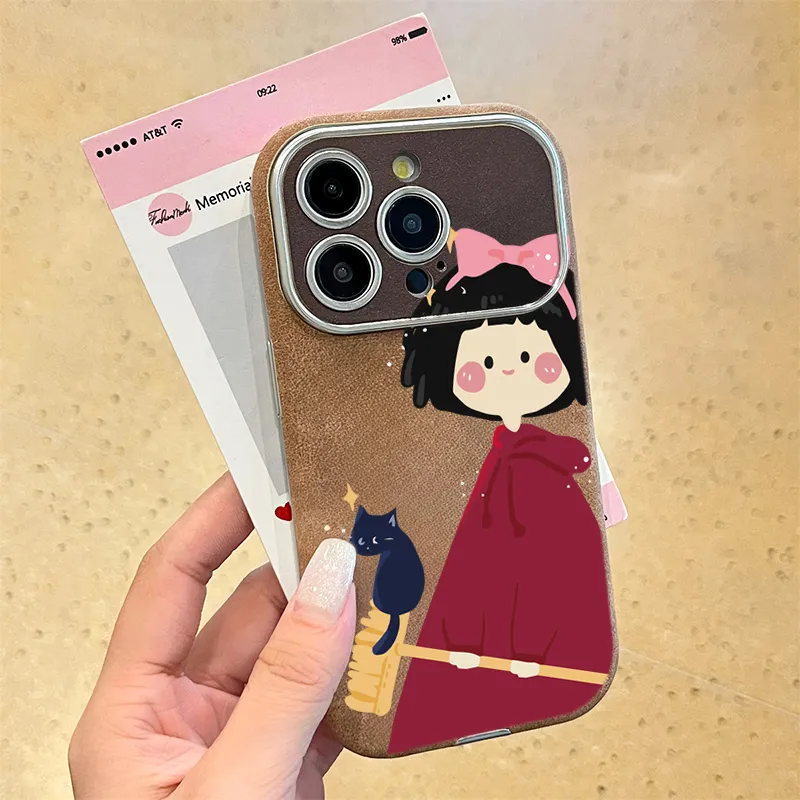 KESHIXIONG TPU Material Red Witch Phone Case Compatible With IPhone 15/14 Plus/13/12/11/15 Pro Max/XS/XR/XS Max/8 Plus-5