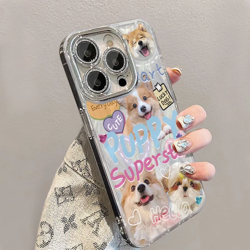 XIANGRIKE TPU Material Corgi ZSE Phone Case Compatible With IPhone 15/14 Plus/13/12/11/15 Pro Max/XS/XR/XS Max/8 Plus-3