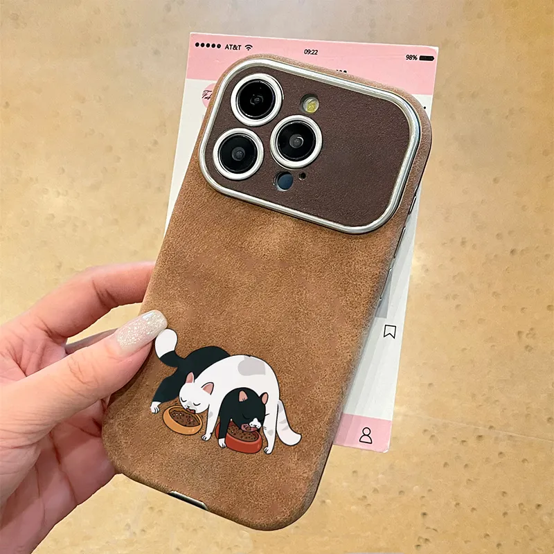 KESHIXIONG TPU Material Cat Food Phone Case Compatible With IPhone 15/14 Plus/13/12/11/15 Pro Max/XS/XR/XS Max/8 Plus-3