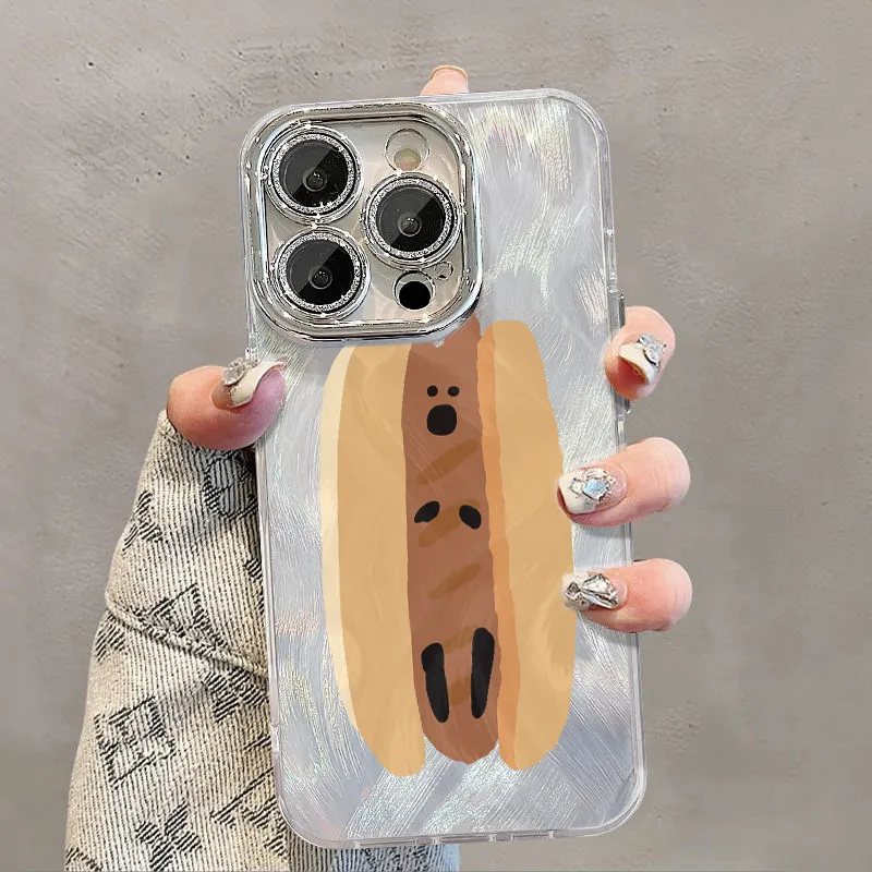 XIANGRIKE TPU Material Hot Dog Phone Case Compatible With IPhone 15/14 Plus/13/12/11/15 Pro Max/XS/XR/XS Max/8 Plus-2