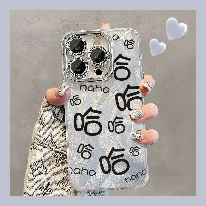 XIANGRIKE TPU Material Big Fat Ha Phone Case Compatible With IPhone 15/14 Plus/13/12/11/15 Pro Max/XS/XR/XS Max/8 Plus-1
