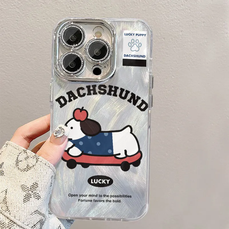 XIANGRIKE TPU Material Top Puppy Phone Case Compatible With IPhone 15/14 Plus/13/12/11/15 Pro Max/XS/XR/XS Max/8 Plus-4