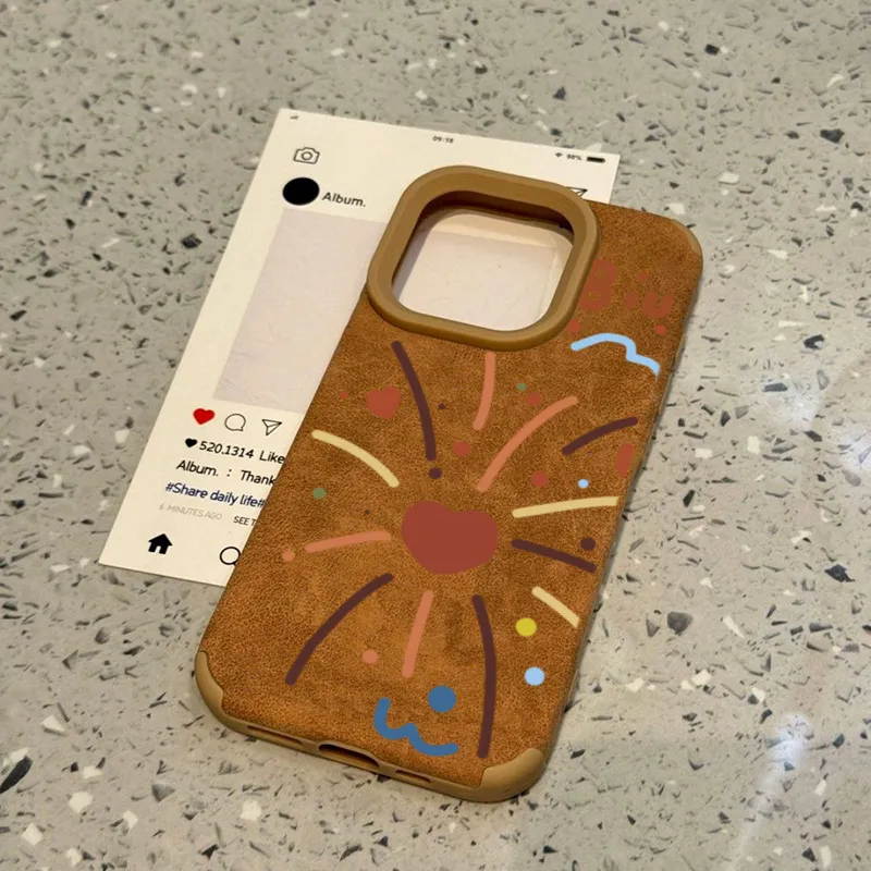 XIANGRIKE TPU Material Heart Smoke Phone Case Compatible With IPhone 15/14 Plus/13/12/11/15 Pro Max/XS/XR/XS Max/8 Plus-3
