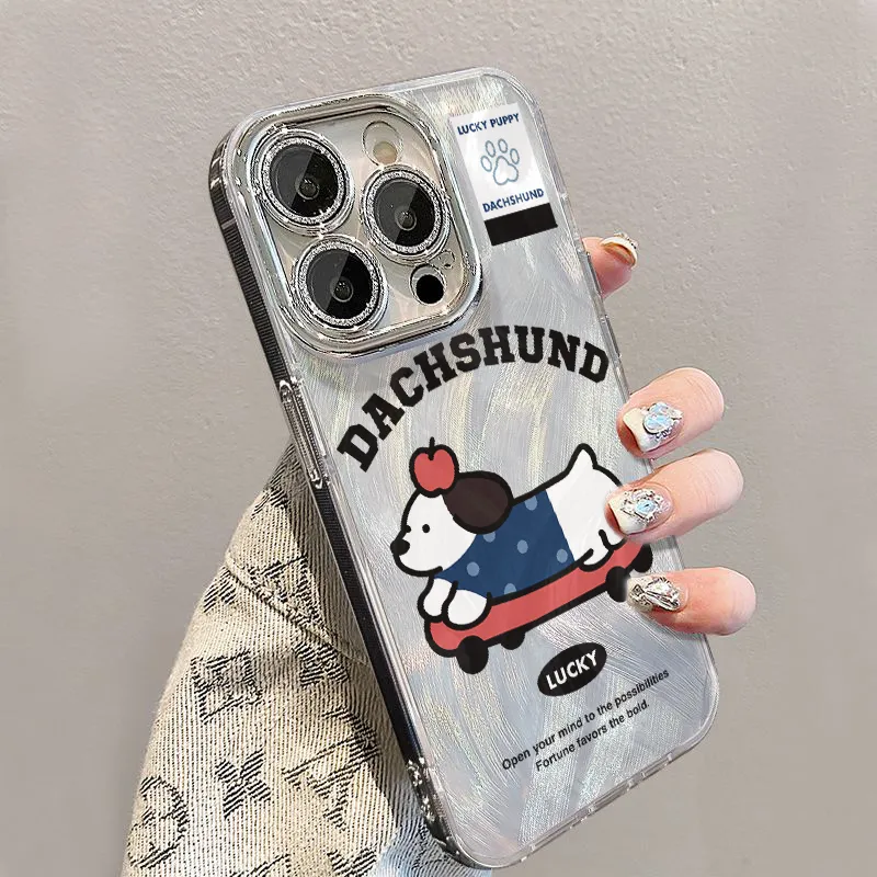 XIANGRIKE TPU Material Top Puppy Phone Case Compatible With IPhone 15/14 Plus/13/12/11/15 Pro Max/XS/XR/XS Max/8 Plus-3