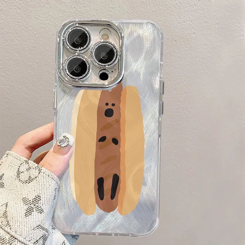 XIANGRIKE TPU Material Hot Dog Phone Case Compatible With IPhone 15/14 Plus/13/12/11/15 Pro Max/XS/XR/XS Max/8 Plus-4