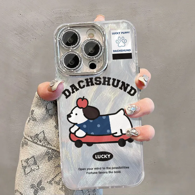 XIANGRIKE TPU Material Top Puppy Phone Case Compatible With IPhone 15/14 Plus/13/12/11/15 Pro Max/XS/XR/XS Max/8 Plus-2