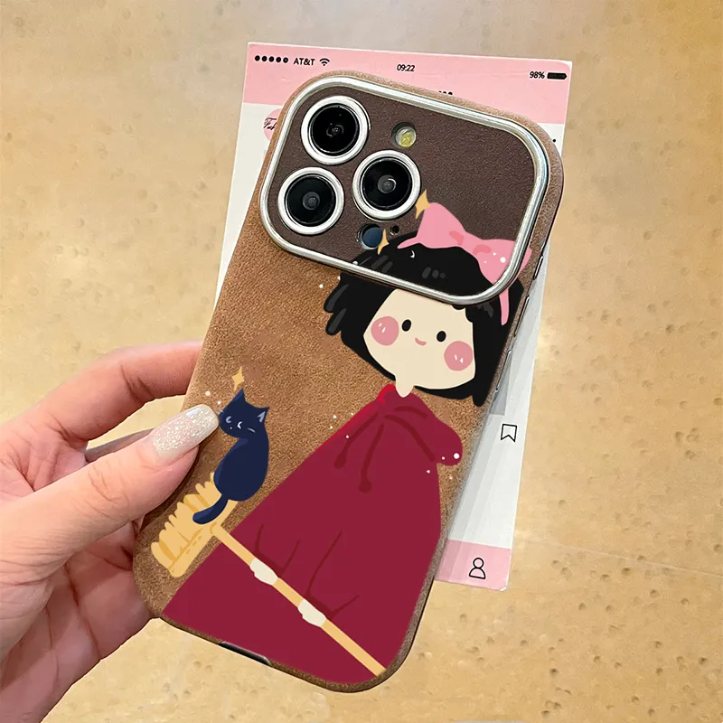KESHIXIONG TPU Material Red Witch Phone Case Compatible With IPhone 15/14 Plus/13/12/11/15 Pro Max/XS/XR/XS Max/8 Plus-3