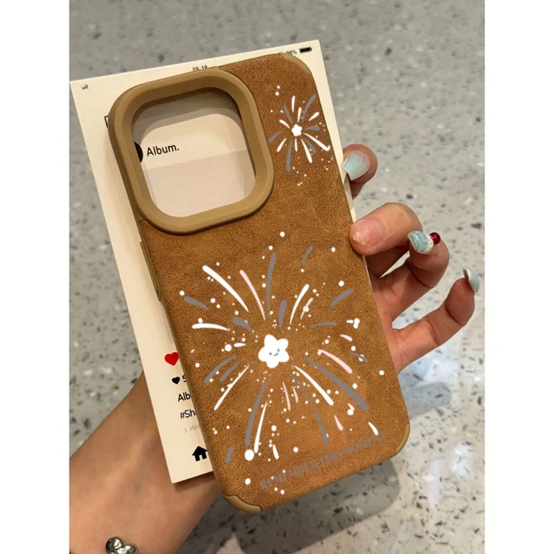 XIANGRIKE TPU Material White Star Phone Case Compatible With IPhone 15/14 Plus/13/12/11/15 Pro Max/XS/XR/XS Max/8 Plus-1