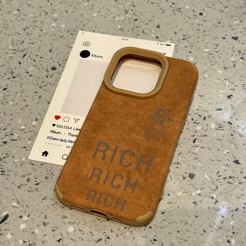 XIANGRIKE TPU Material RICH Phone Case Compatible With IPhone 15/14 Plus/13/12/11/15 Pro Max/XS/XR/XS Max/8 Plus-3