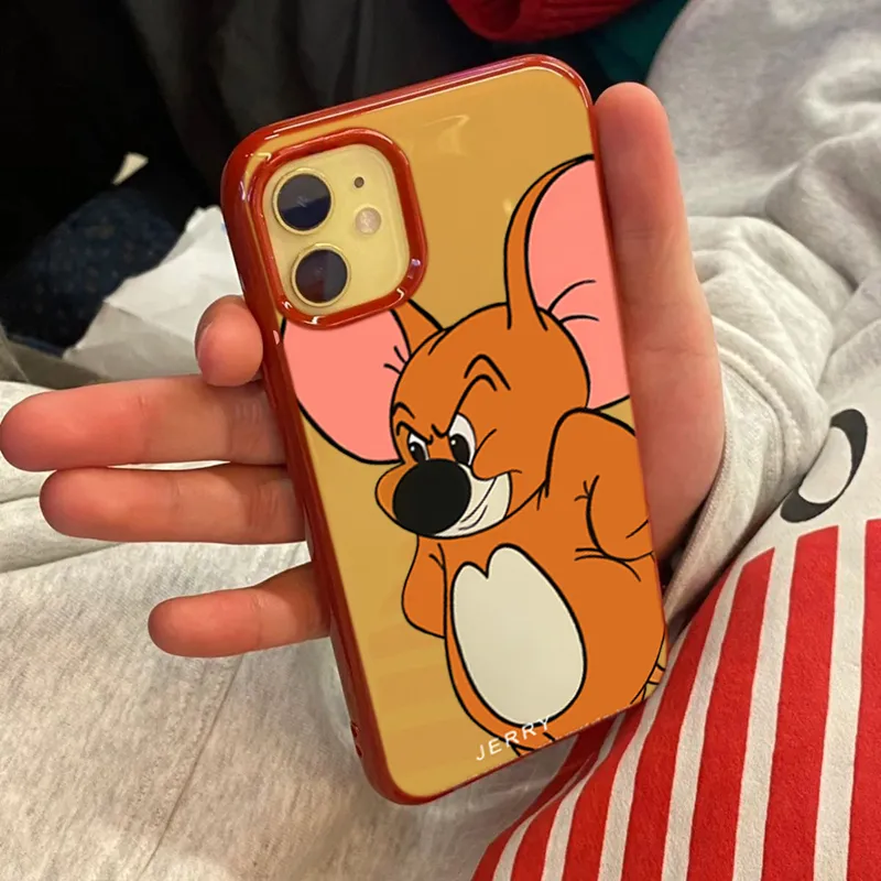 XIANGRIKE TPU Material Big Jerry Phone Case Compatible With IPhone 15/14 Plus/13/12/11/15 Pro Max/XS/XR/XS Max/8 Plus-2