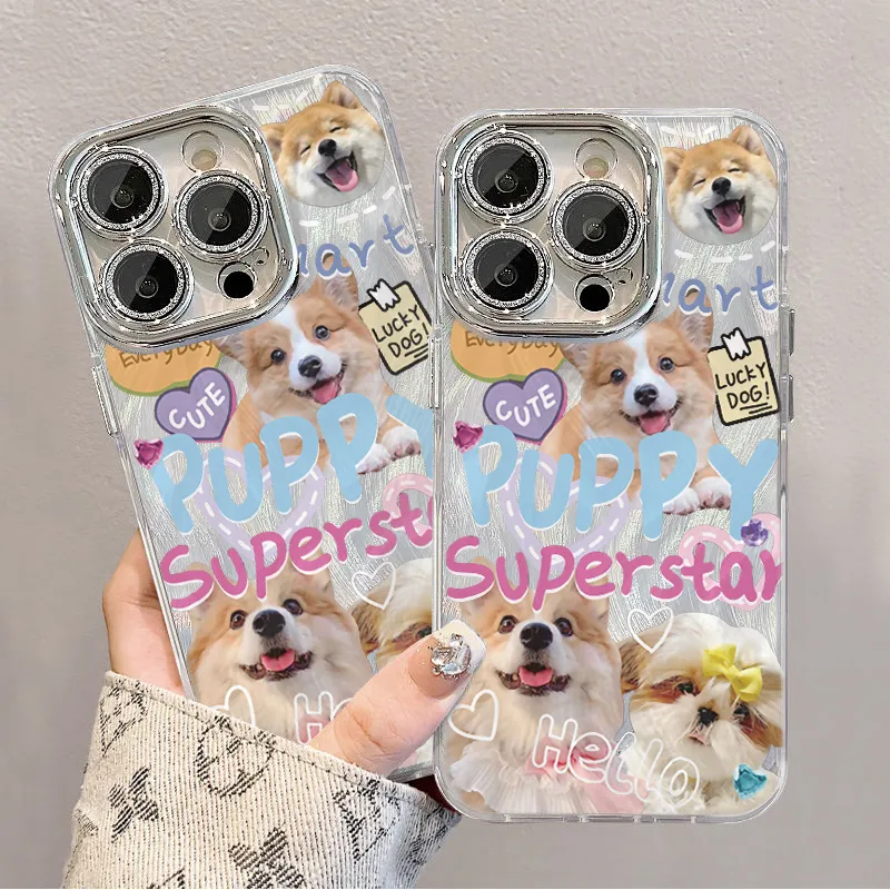 XIANGRIKE TPU Material Corgi ZSE Phone Case Compatible With IPhone 15/14 Plus/13/12/11/15 Pro Max/XS/XR/XS Max/8 Plus-5