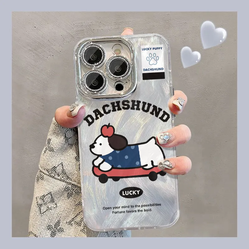 XIANGRIKE TPU Material Top Puppy Phone Case Compatible With IPhone 15/14 Plus/13/12/11/15 Pro Max/XS/XR/XS Max/8 Plus-1