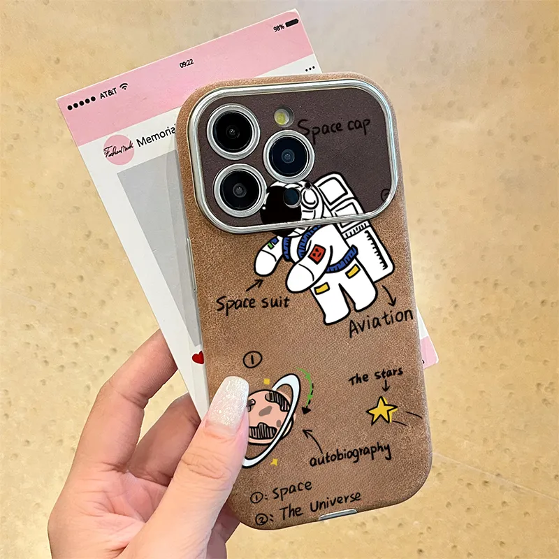 KESHIXIONG TPU Material Astronaut Phone Case Compatible With IPhone 15/14 Plus/13/12/11/15 Pro Max/XS/XR/XS Max/8 Plus-5