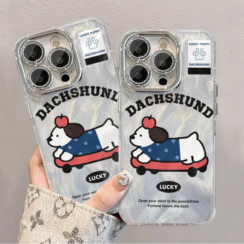 XIANGRIKE TPU Material Top Puppy Phone Case Compatible With IPhone 15/14 Plus/13/12/11/15 Pro Max/XS/XR/XS Max/8 Plus-5
