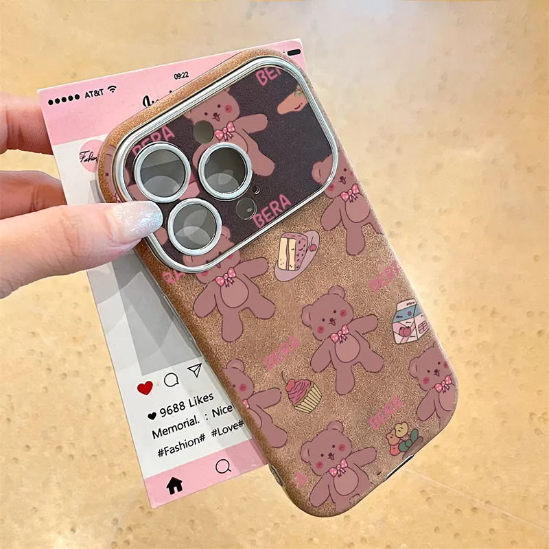 KESHIXIONG TPU Material Toy Bear Phone Case Compatible With IPhone 15/14 Plus/13/12/11/15 Pro Max/XS/XR/XS Max/8 Plus-4